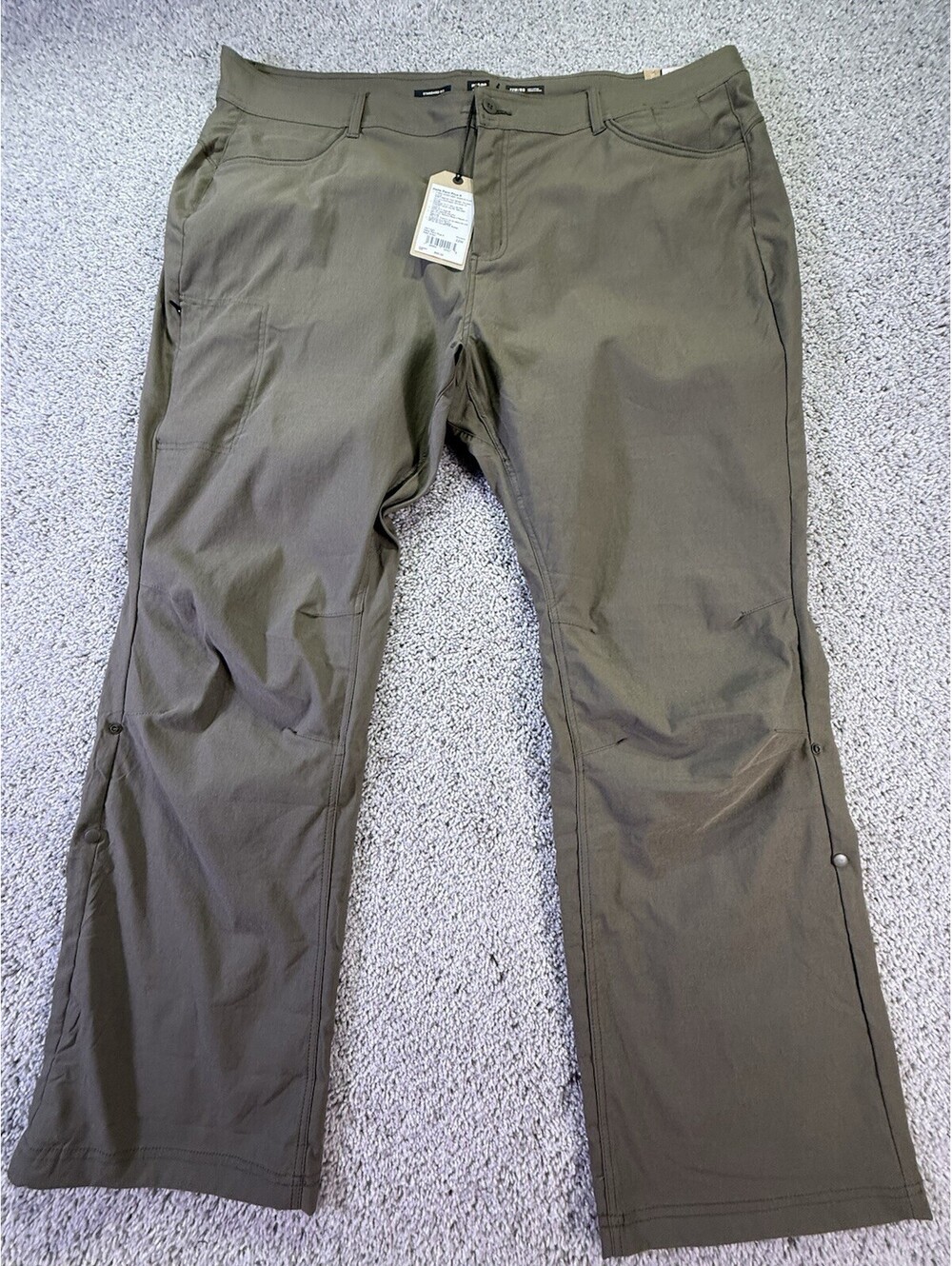 Prana Women's Halle Pants Size 22W Slate Green NEW Hiking Plus Size